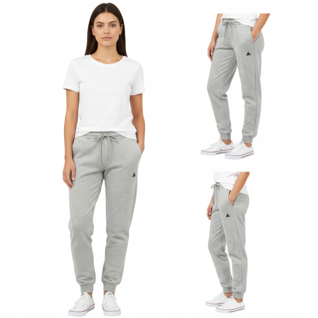 Dámské zateplené tepláky se stahovacími šňůrkami, šedé, velikost XL Captain Mike