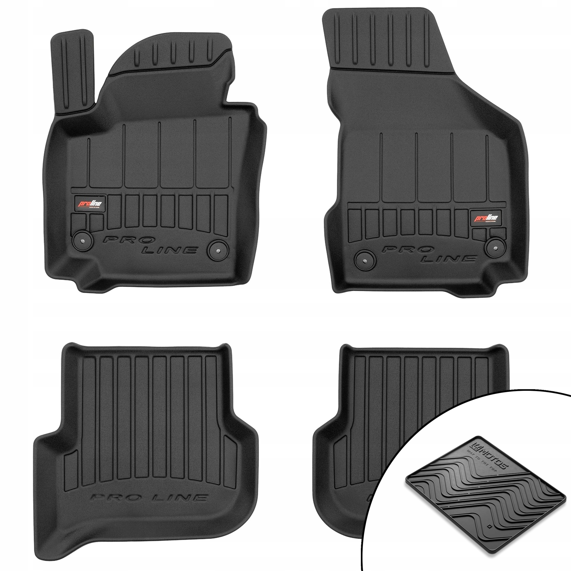 Gumové 3D koberce Volkswagen Golf Plus 2005-2014 rohož bonus