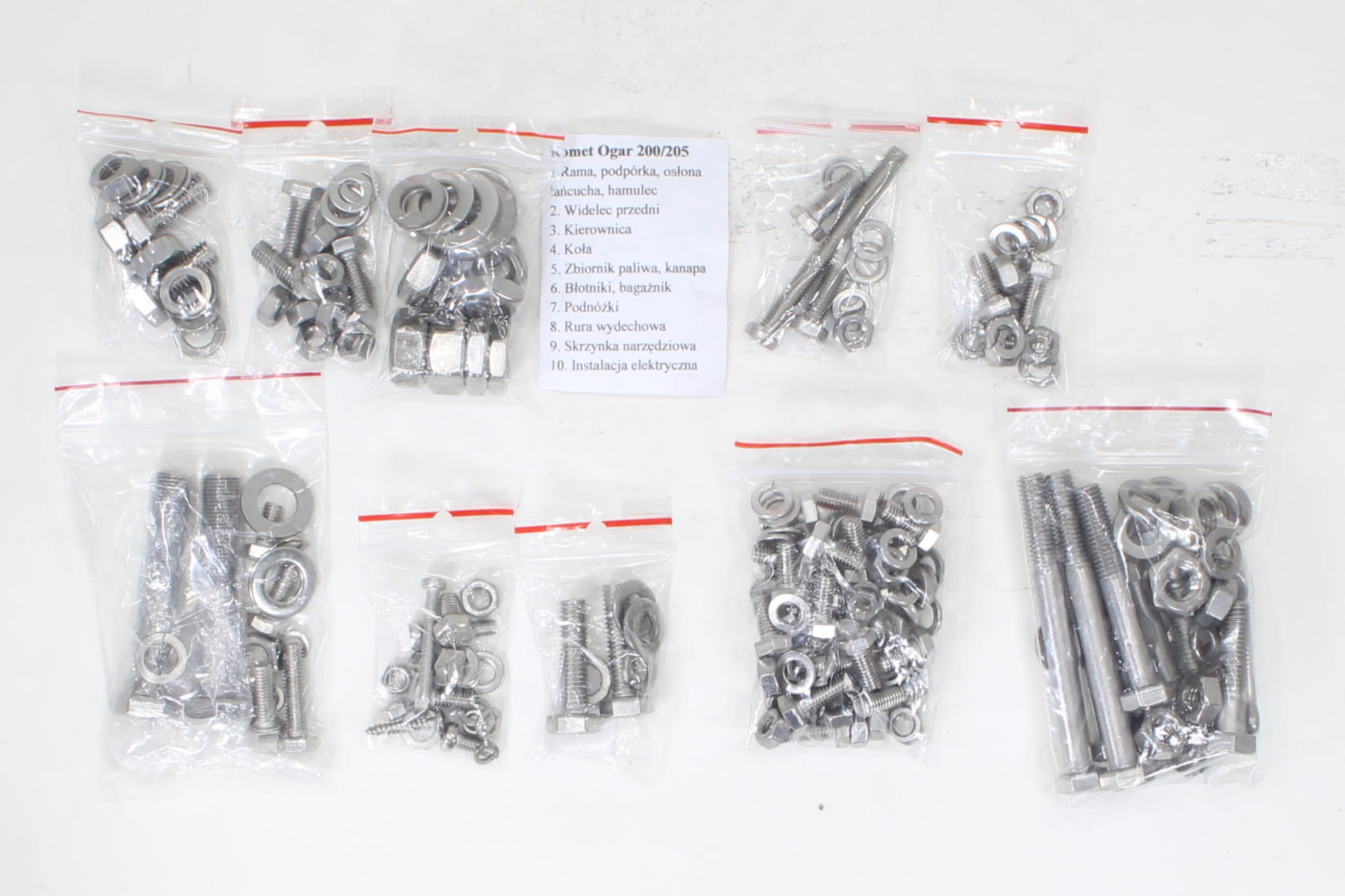 SRUBY ROMET OGAR 200 205 NA CALY MOTO NIERDZEWN TI Producent czesci Inny