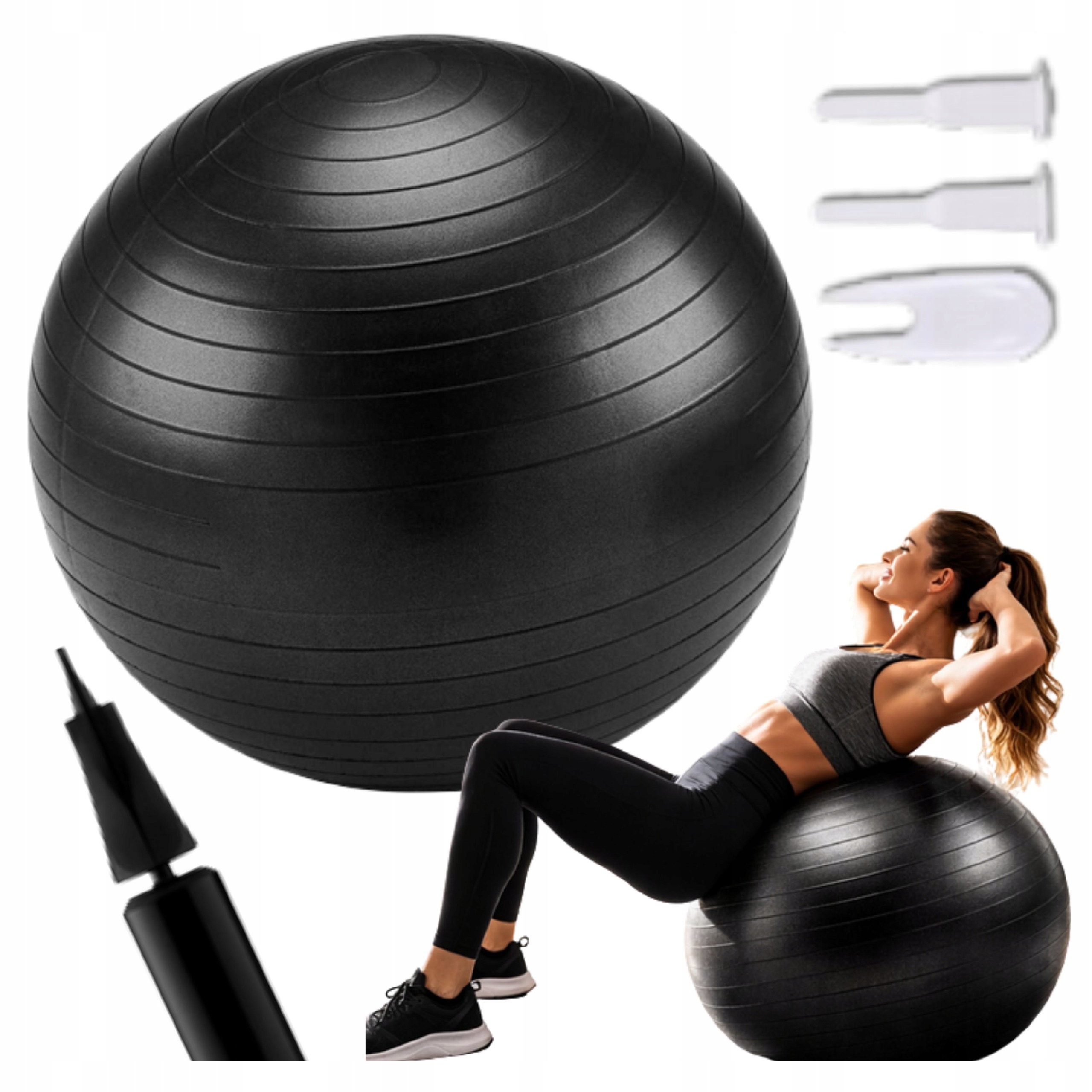 PIŁKA GIMNASTYCZNA DO ĆWICZEŃ 65 CM REHABILITACYJNA TRENING FITNESS DUŻA