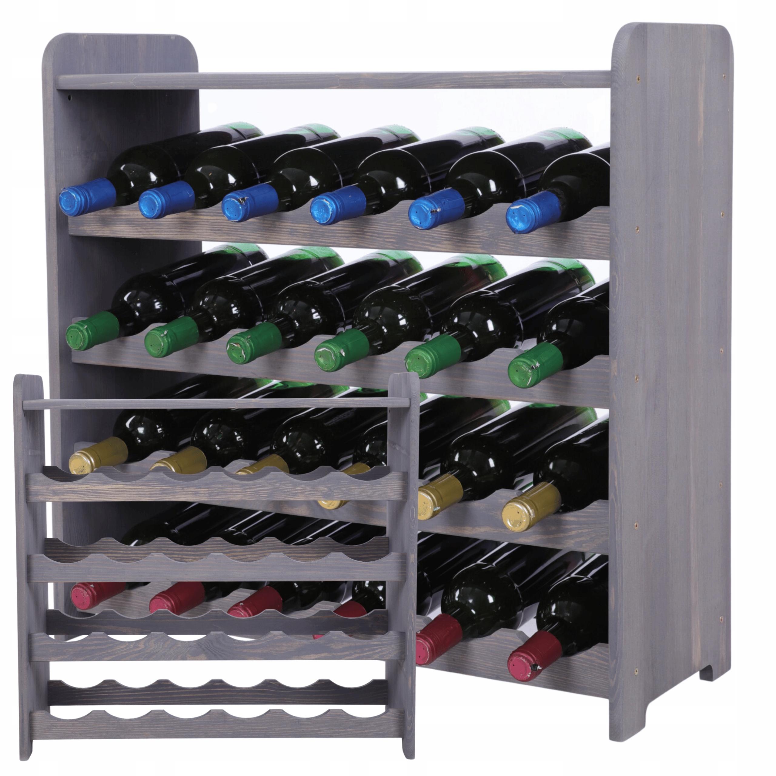 Stojan na víno, láhve, nápoje, stojan na láhev, polička na alkohol, 24 bot/OUTLET