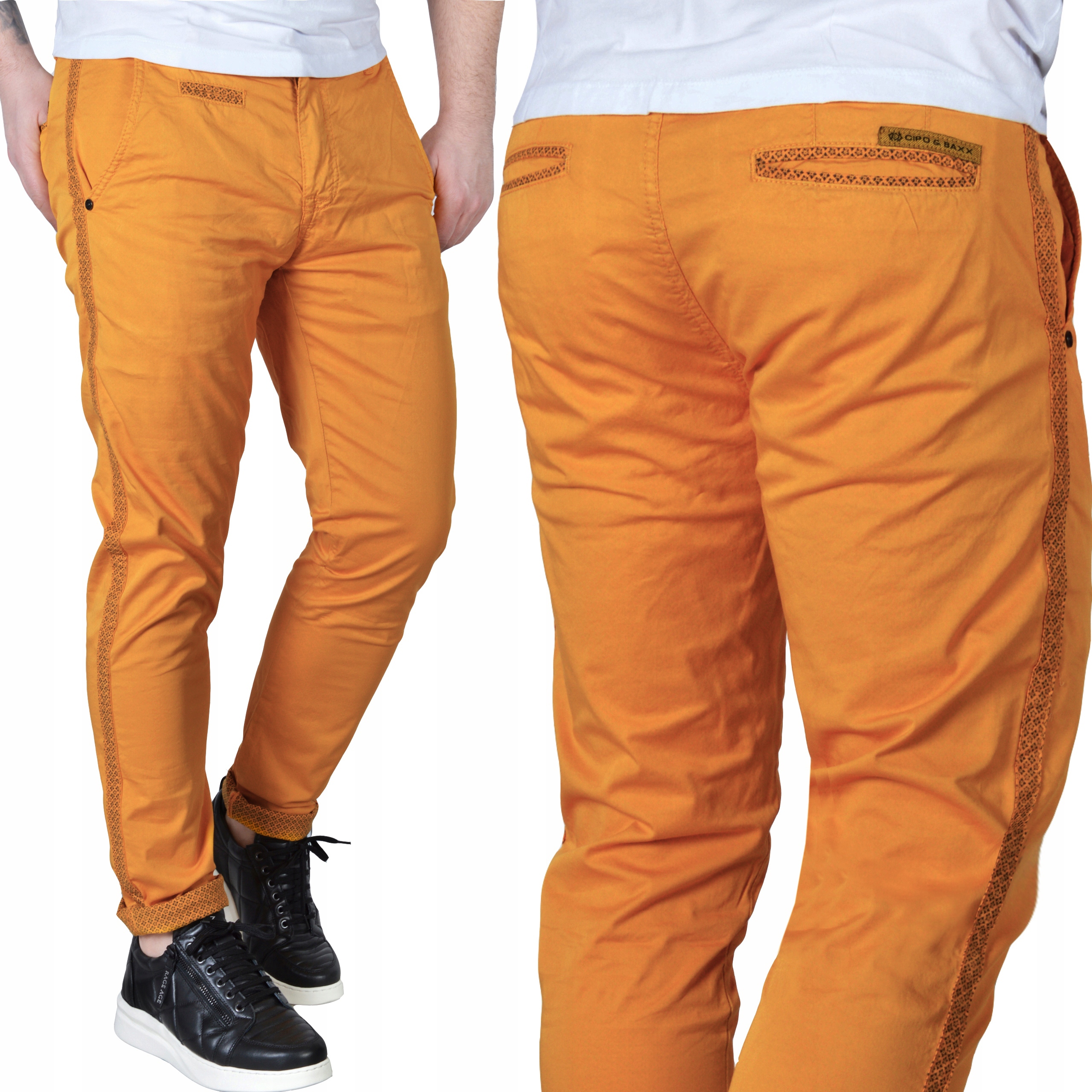 Pánské kalhoty Chino Cipo Baxx joggery pro každodenní nošení