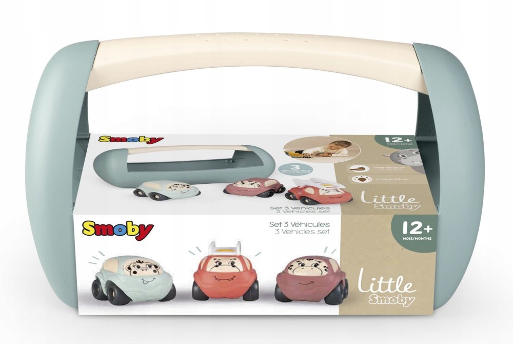 

Samochodziki 3 Auta Zestaw Straż Skrzyneczka Smoby