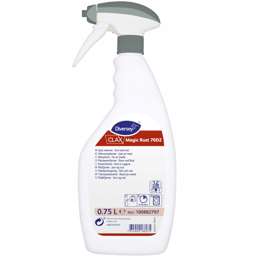 

Clax Odplamiacz tkanin do zabrudzeń z rdzy 750 ml