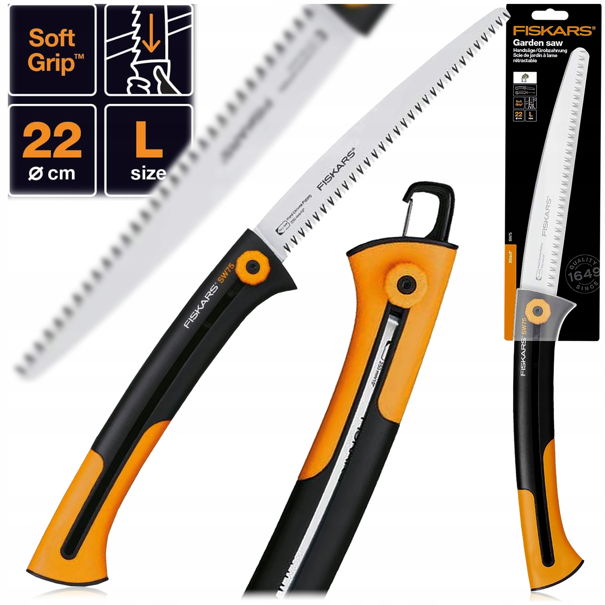 Ručná píla na rezanie konárov skladacia Fiskars Xtract