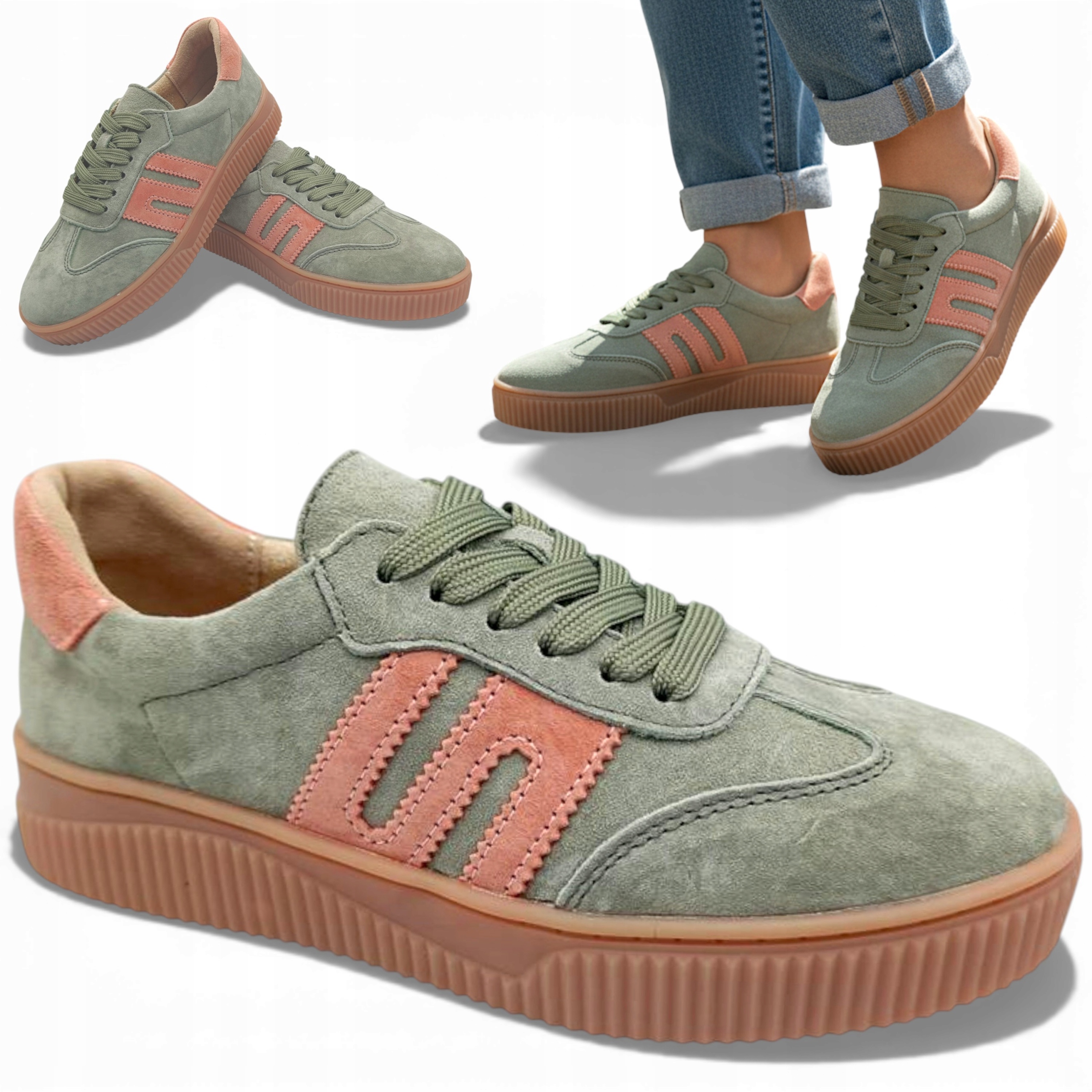 Dámské kožené tenisky 38 Pohodlné polobotky na platformě Jarní Evento