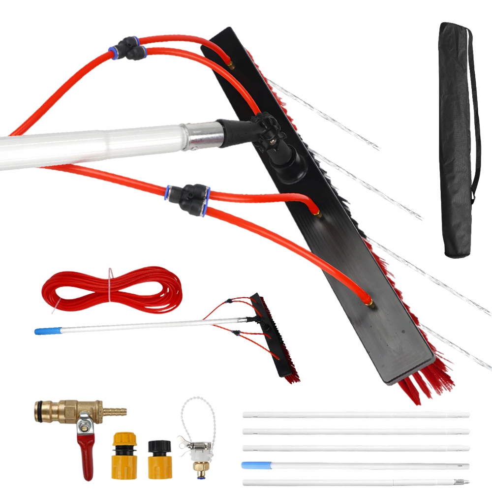 Profesionální Teleskopický Kartáč Na Mytí Fotovoltaických Panelů 5 M