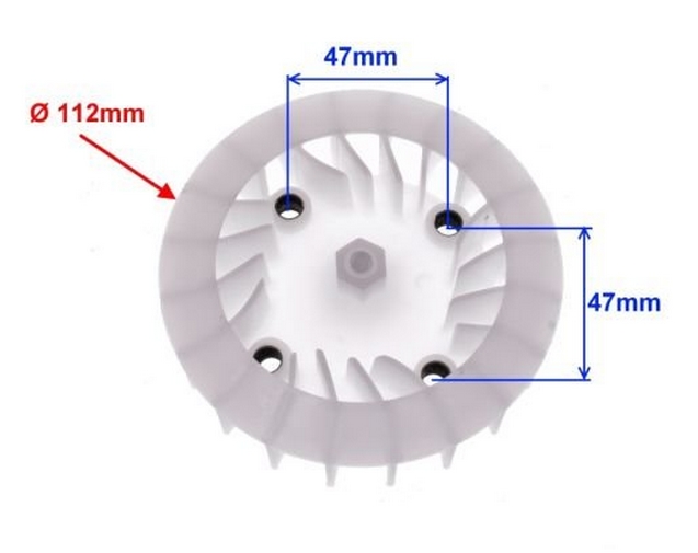 Wentylator Magneta do skutera Kymco People S 8 50 4T 06-16r. Silnika