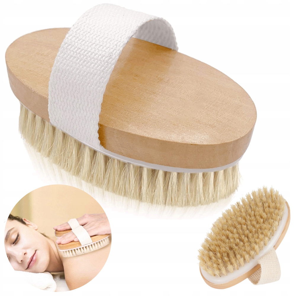 

Naturalna Szczotka Do Masażu Ciała Na Sucho Mokro