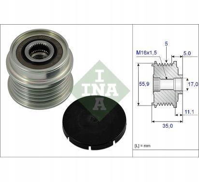 INA KOLO PASOWE ALTERNATORA AUDI VW SKODA Producent części Schaeffler INA