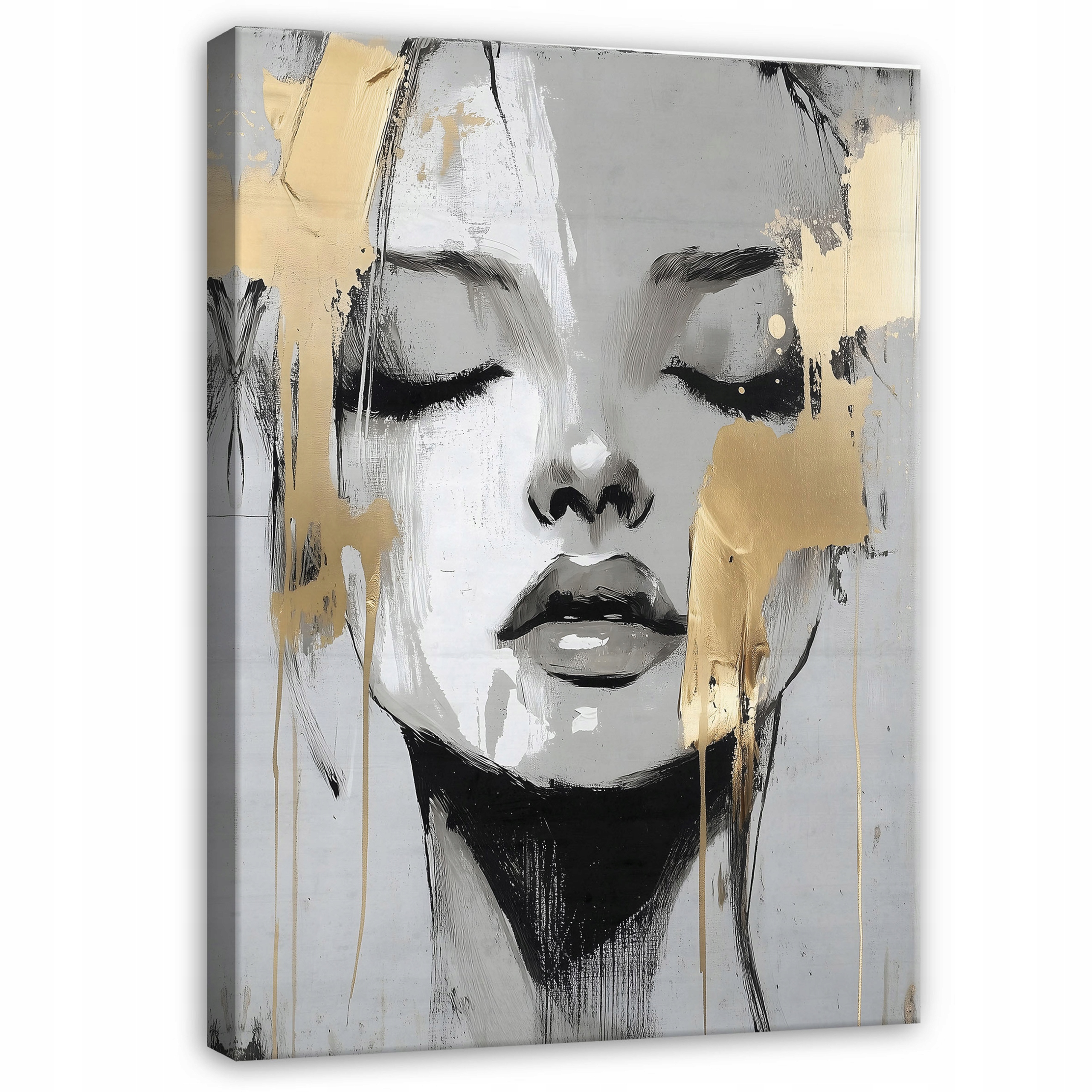 Obraz Do Sypialni Salonu Kobieta Twarz Glamour Na Płótnie Ścianę 120x80