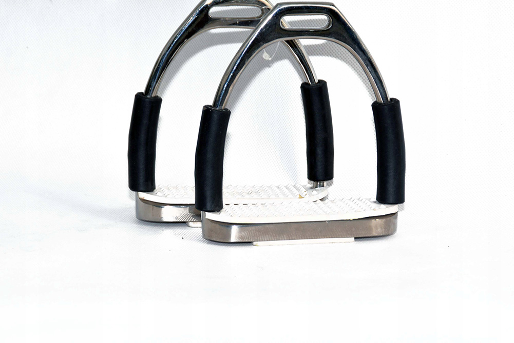 Strzemiona Bezpieczne Łamane 12cm Stal Polerowana Nierdzewna