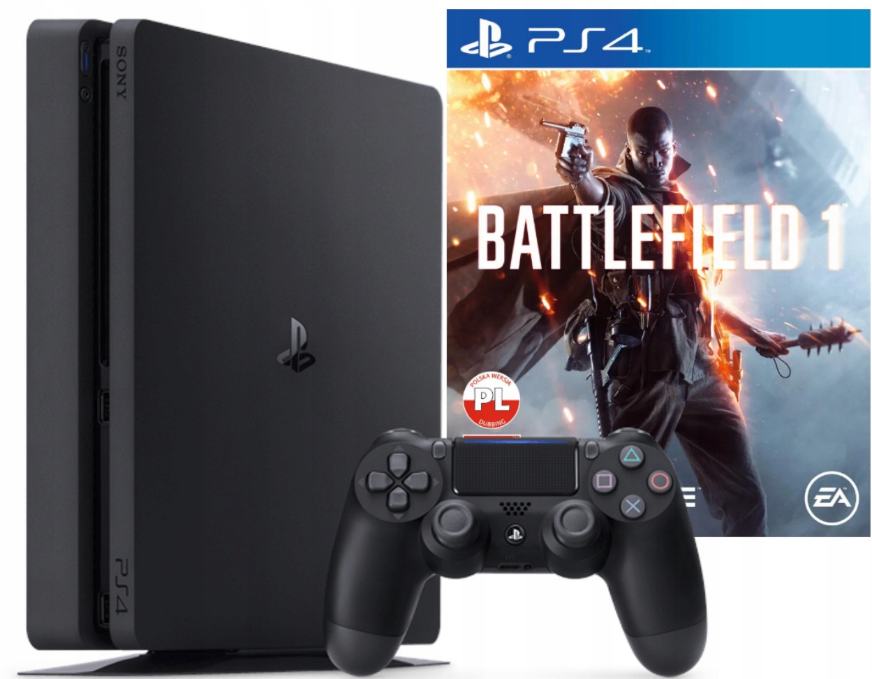 Konsola Sony PlayStation 4 Ps4 500GB + PAD + OKABLOWANIE