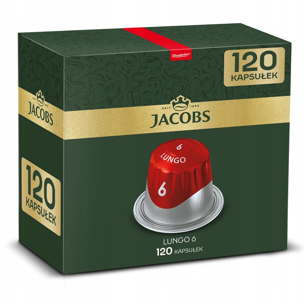 Kapsułki Jacobs Lungo 6 do Nespresso(r)* [120 kapsułek] 12 opakowań