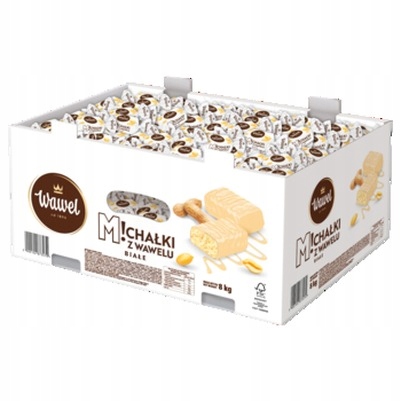 Levně 1x 8 kg Wawel Michałki bílé bonbóny Karton