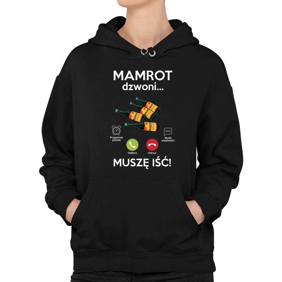 Pro Fanoušky Rančo Mamrot volá, musím jít černá dámská mikina s kapucí Xs