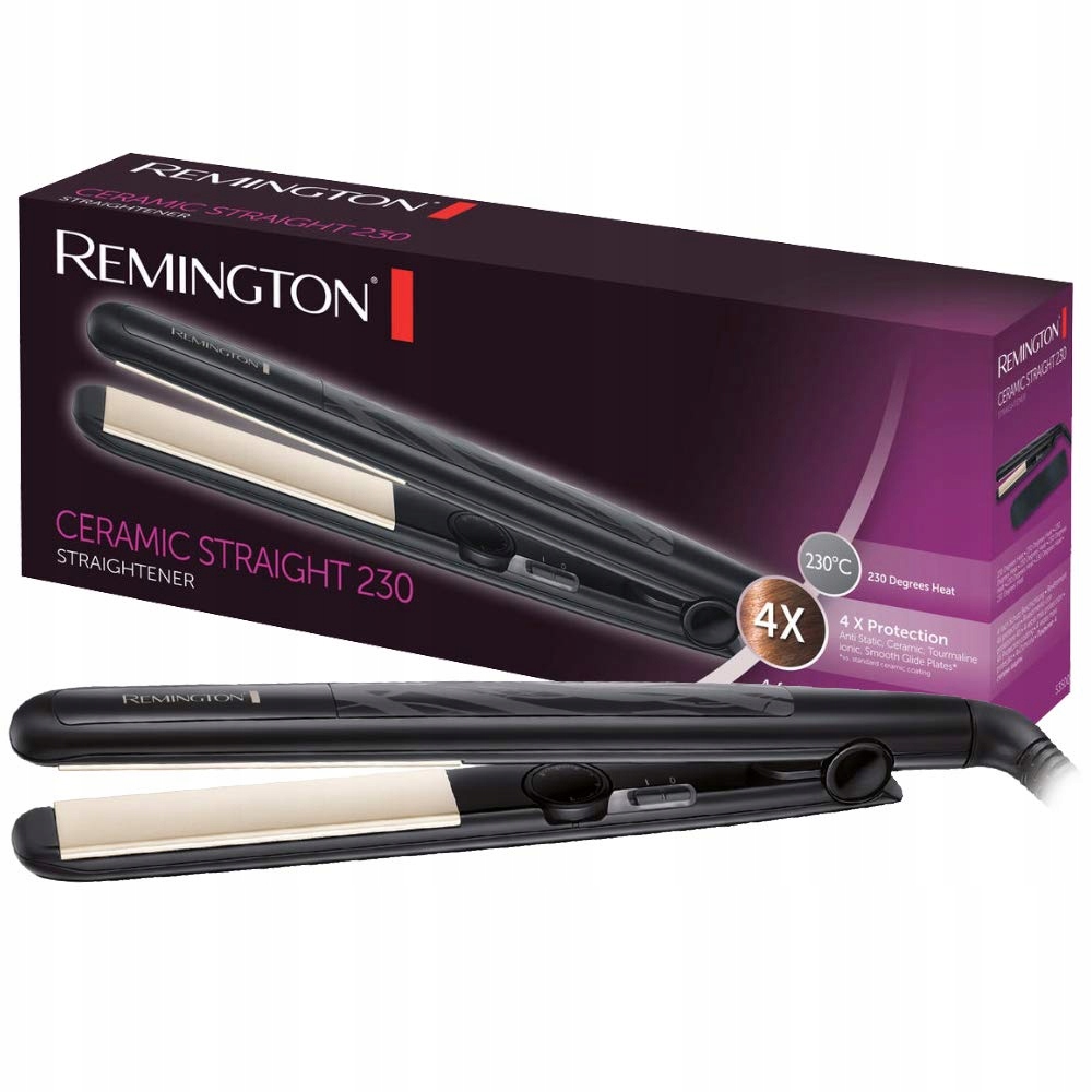 Prostownica Do Włosów Remington S3500 Ceramiczna 150-230°C Etui 40W