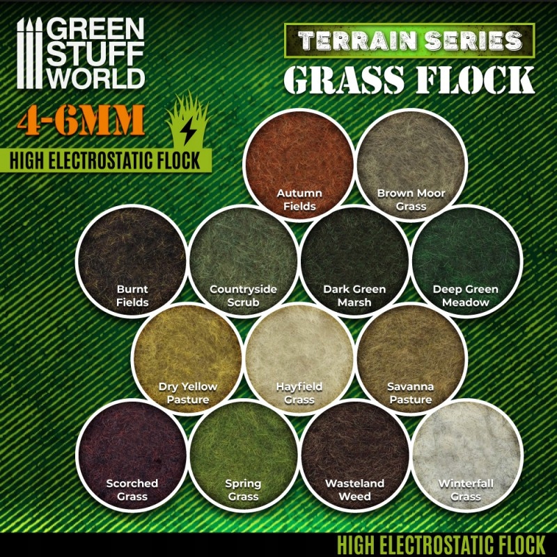 Static Grass Flock 4-6mm Spring Grass 200 ml EAN (GTIN) 8435646506579