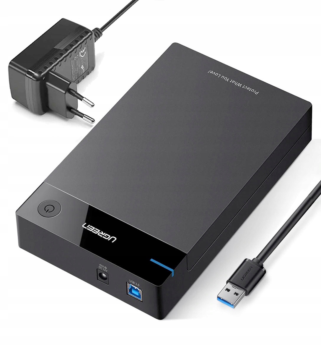 

Ugreen Obudowa Dysku Kieszeń 3.5' Sata Usb 3.0 Hdd
