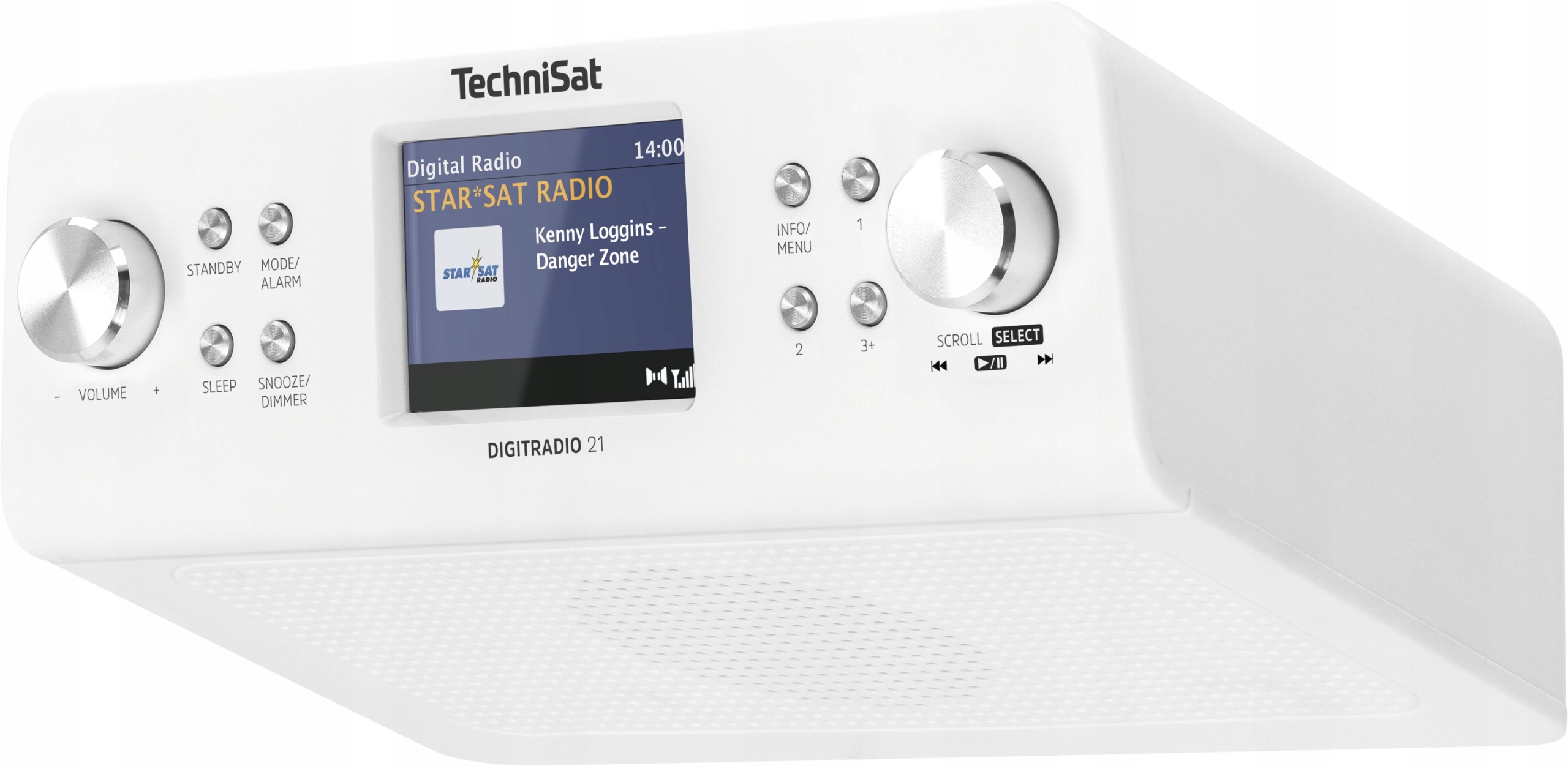 Radio sieciowe kuchenne do zabudowy DAB+, FM TechniSat DIGITRADIO 21 z RDS Zasilanie sieciowe