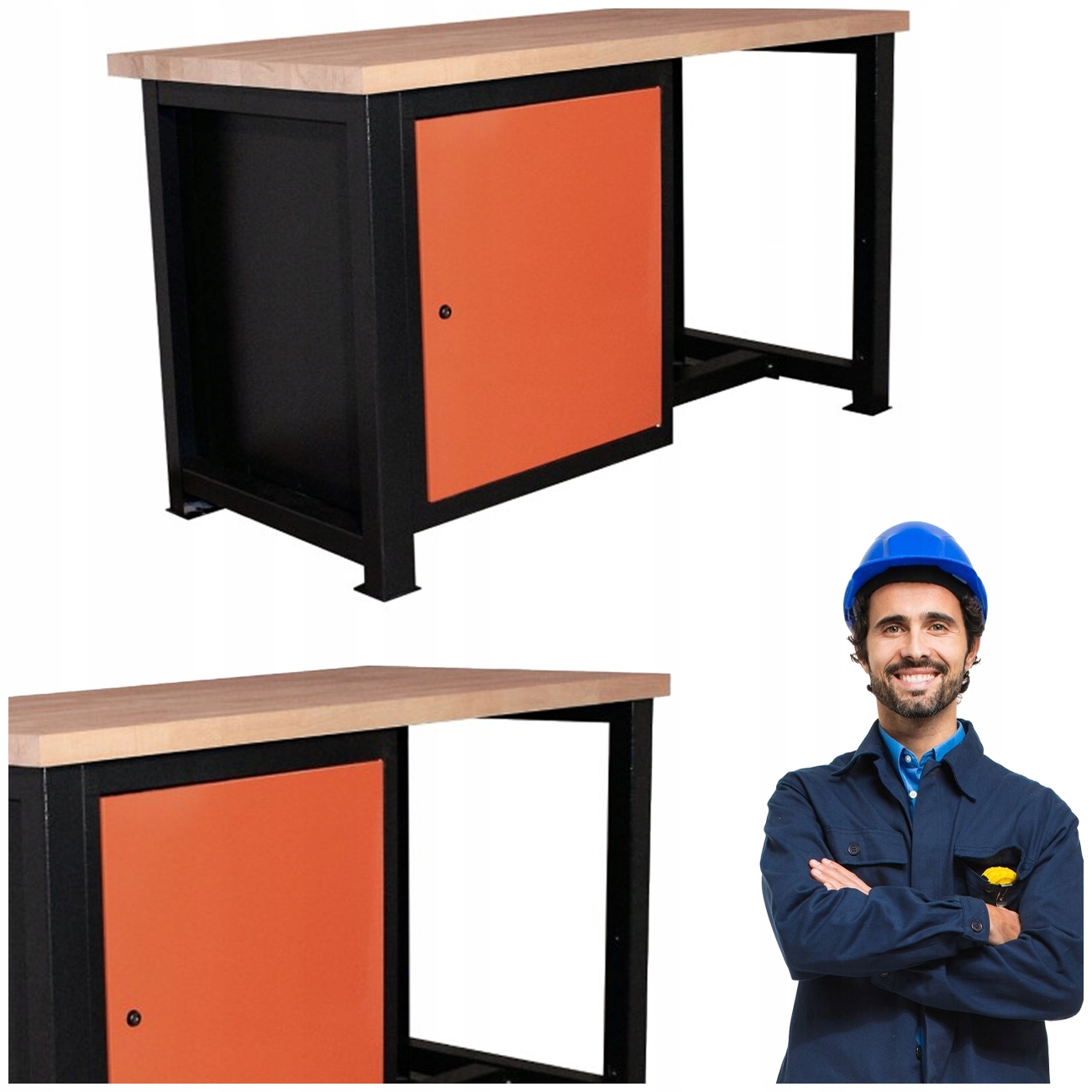 Průmyslový Pracovní Stůl Silný Pro Dílnu 145X68X83 CM P-1410