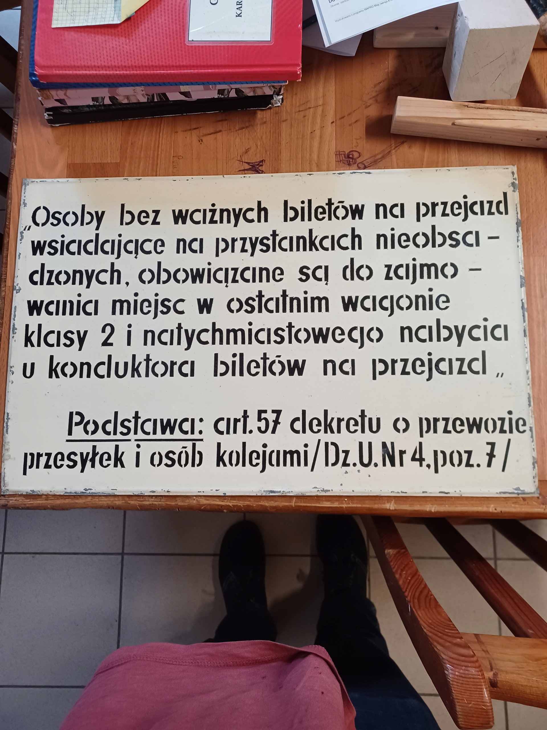Szyld kolej , bilety lata 60siąte - 70siąte PKP
