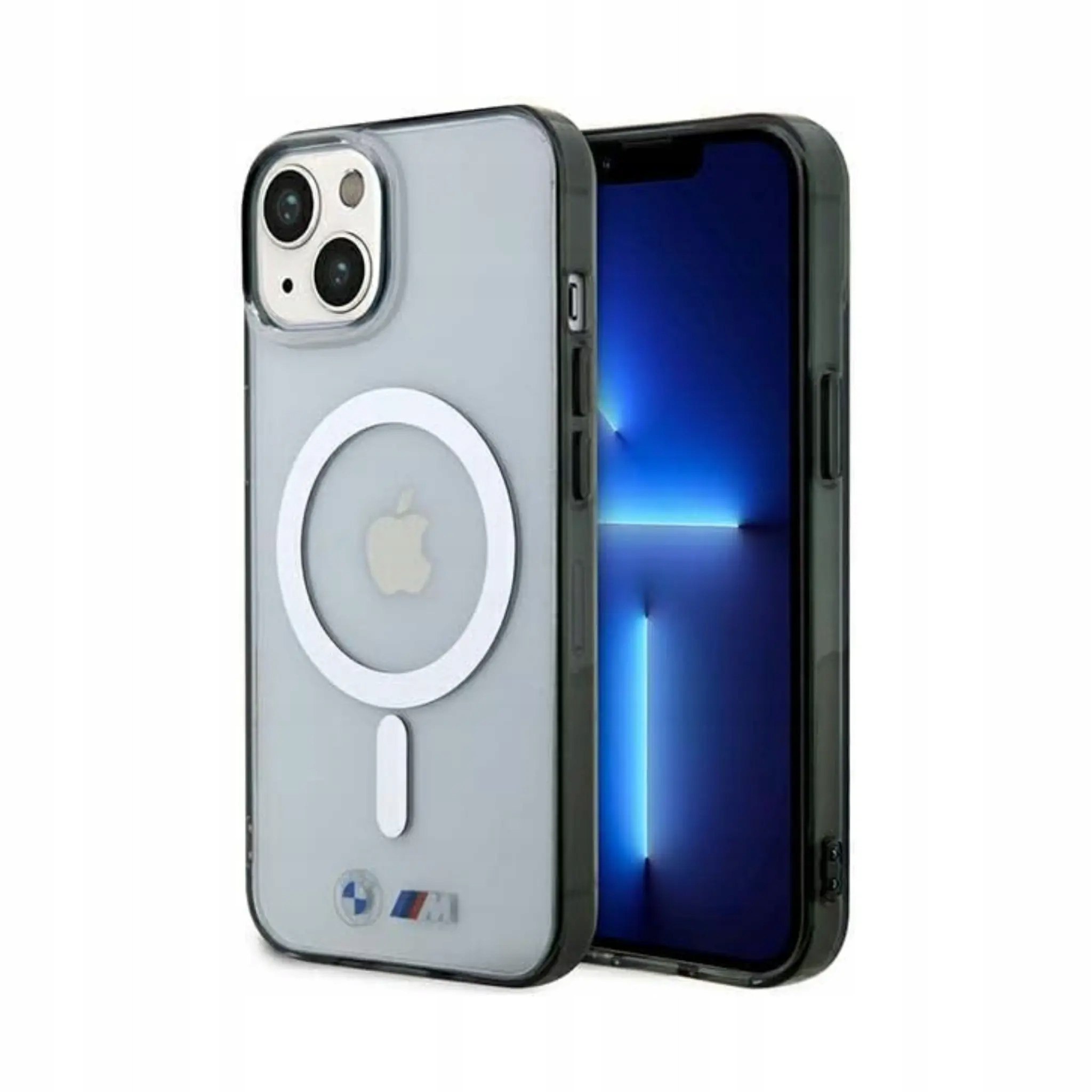 Etui Bmw Silver Ring MagSafe przezroczyste iPhone 14
