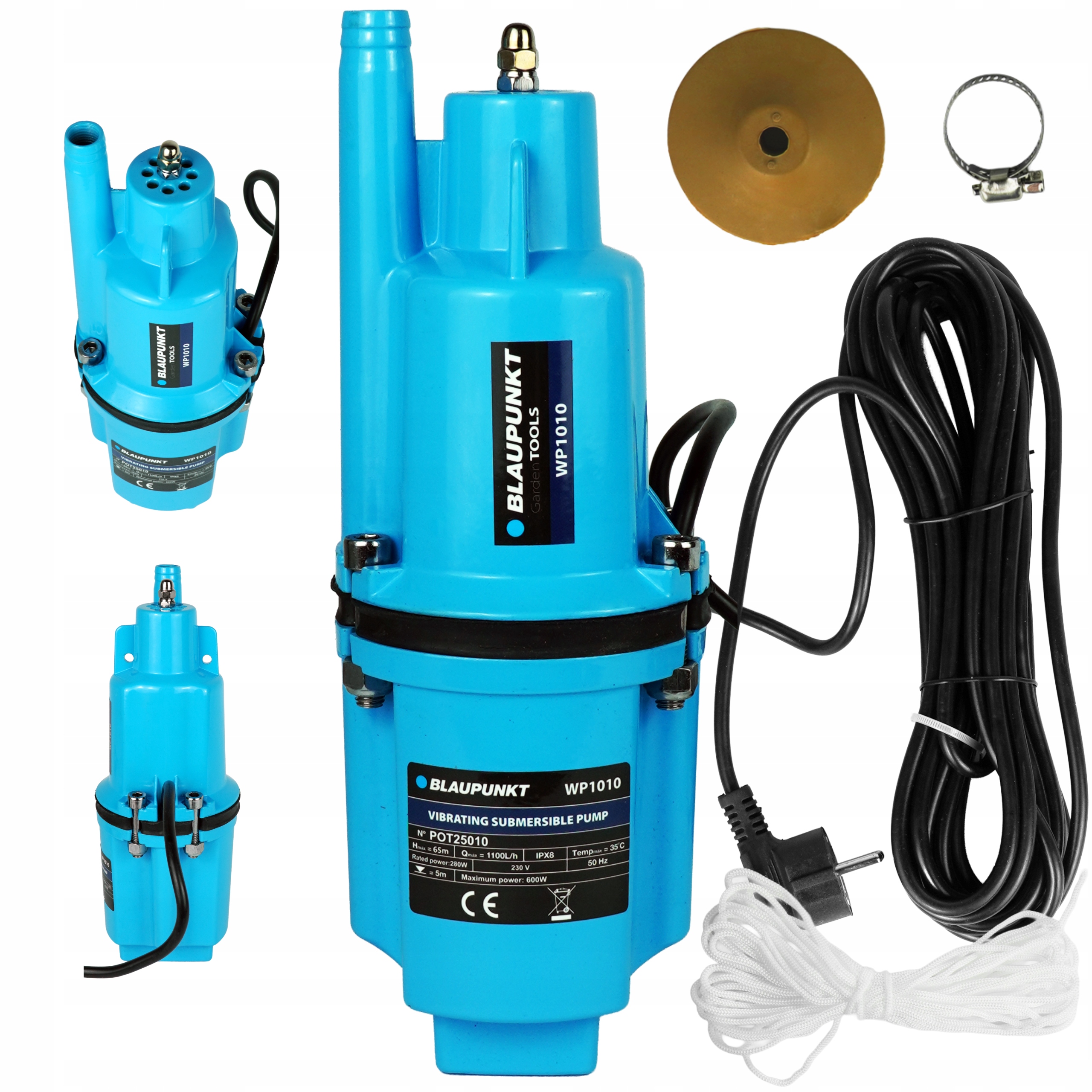 Pompa do wody brudnej głębinowa ruska nurek 600W Lina Blaupunkt WP1010