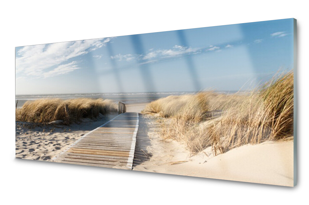 

Panel szklany do kuchni Plaża Ścieżka 125x50