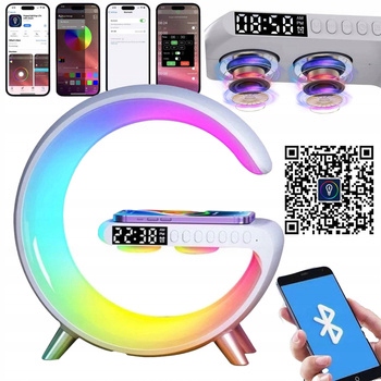 LAMPKA LED BEZPRZEWODÓW ŁADOWARKA GŁOŚNIK BLUETOOTH RADIO