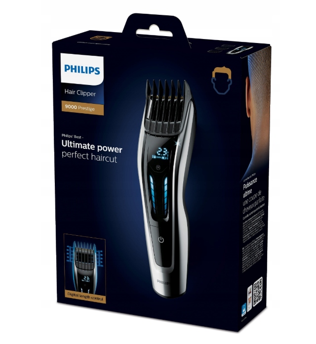 Strojek na vlasy Philips HC9450/15 3 Variabilní bezdrátové nástavce