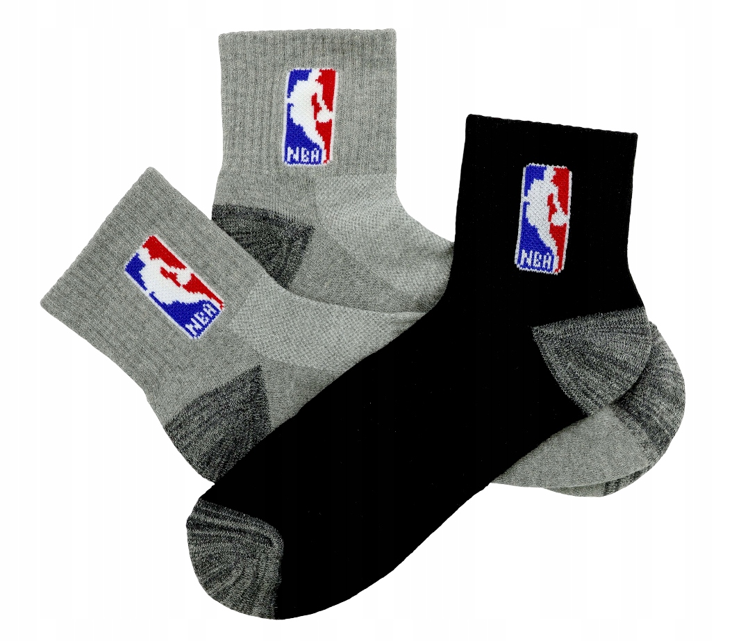 Ponožky pro mládež nad kotník Sada 6 párů Logo Nba Basketbal