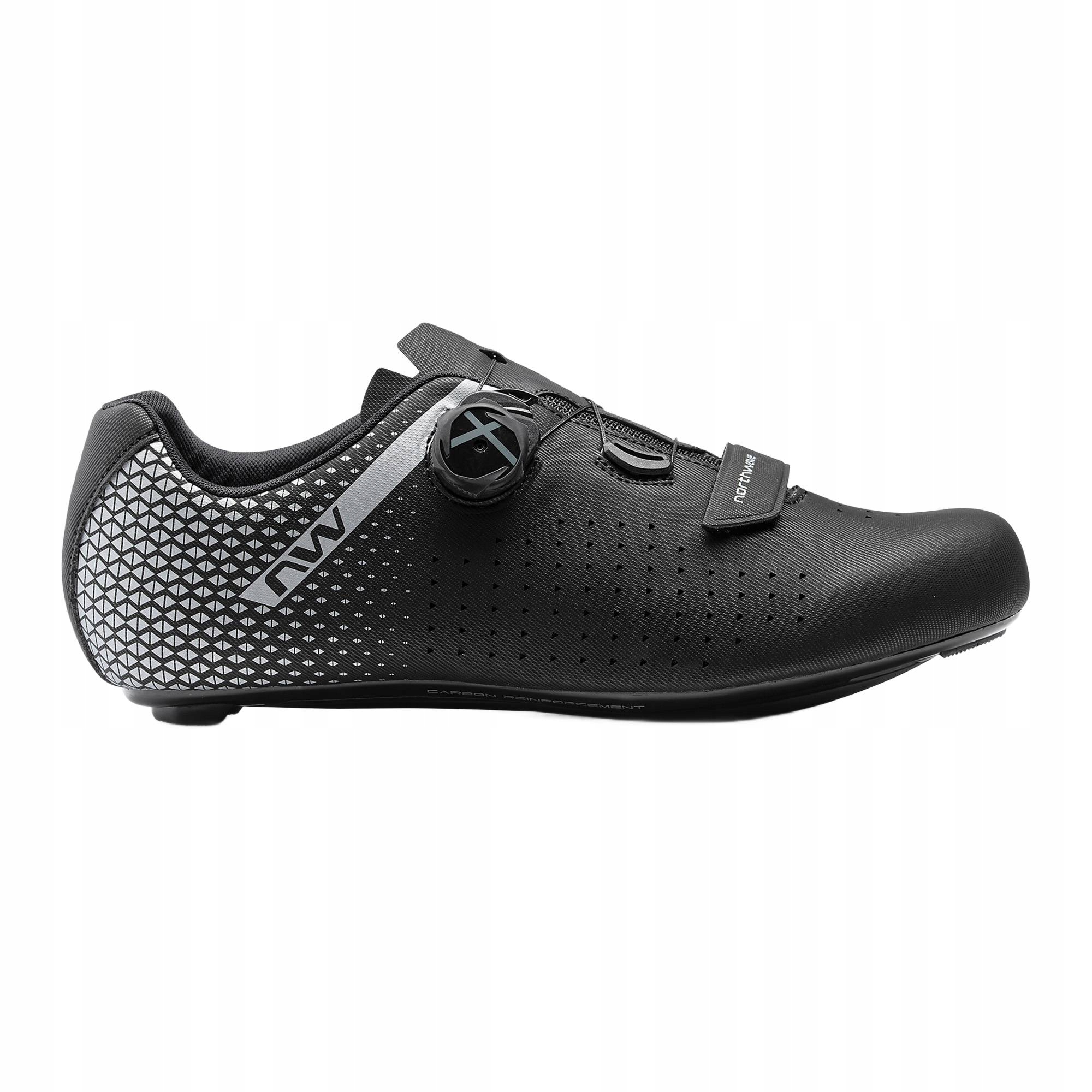 Buty szosowe męskie Northwave Core Plus 2 black/silver 46 Eu