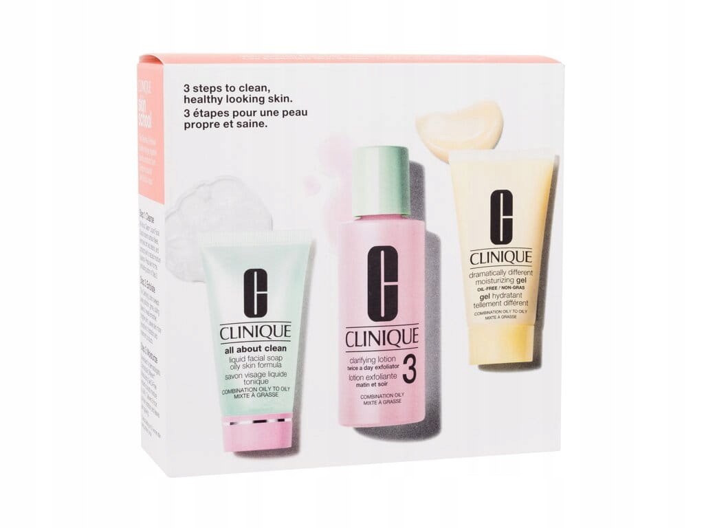 Clinique 3 Steps Skin Care Kit Skin Type 3 zestaw upominkowy do skóry tłust