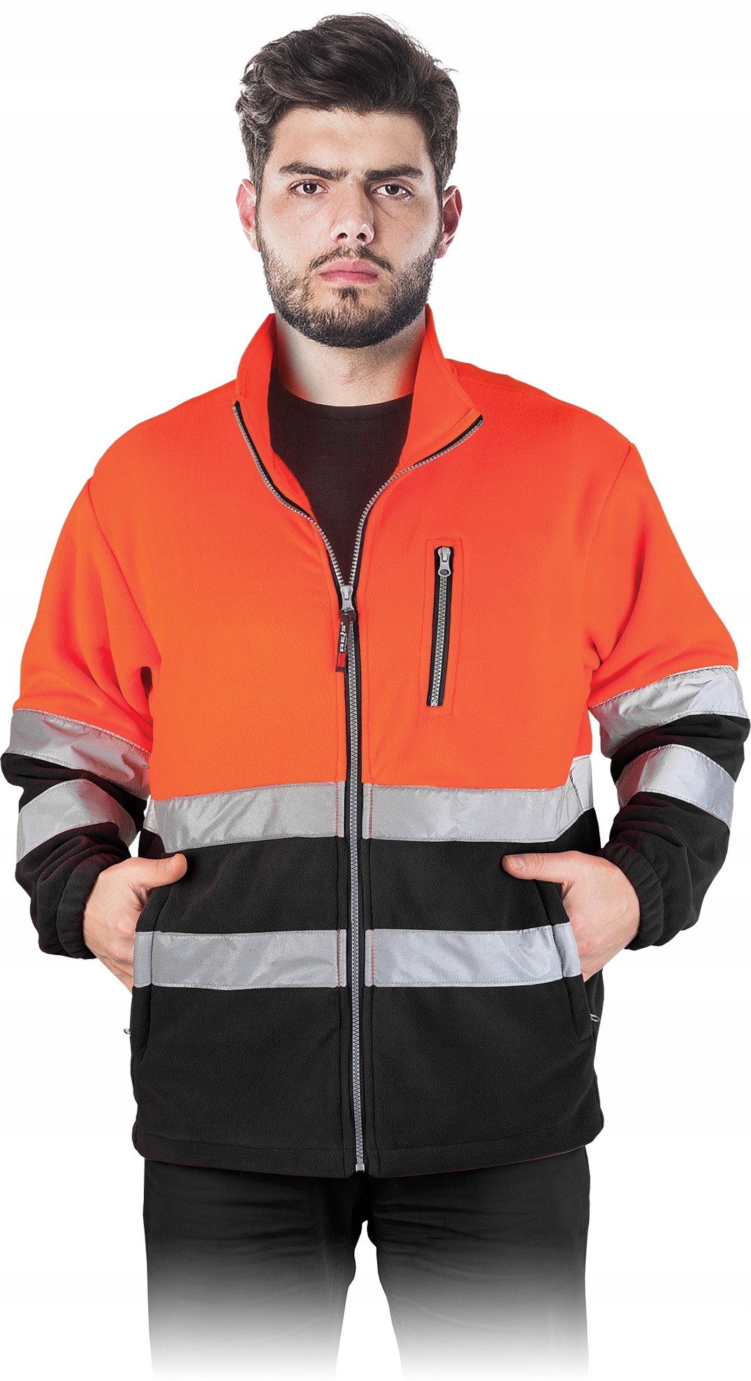 

Bluza polarowa z odblaskami Polstrip Pb r. L