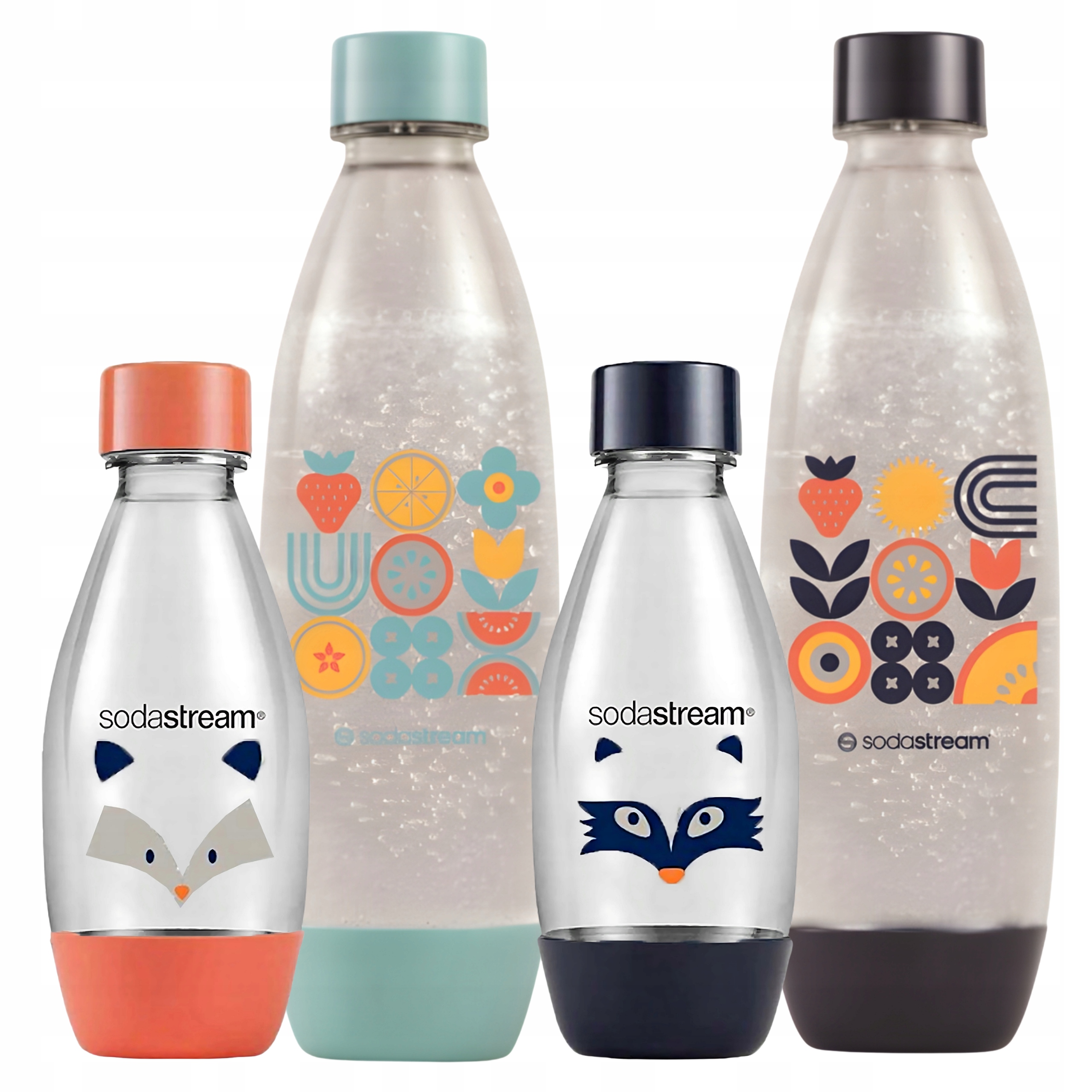 SodaStream Fuse lahve 2x 1L Fruits 2x 0,5L Borsuk Szop Little Heroes
