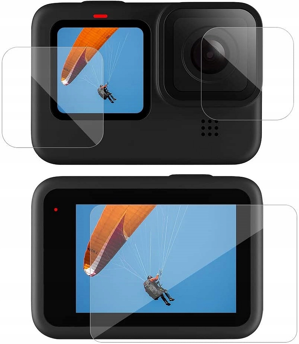 SZKŁO HARTOWANE OBIEKTYW 2xLCD DO GOPRO HERO 9 Marka MBM