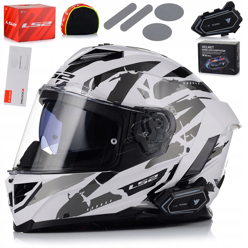 Motocyklová Prilba LS2 FF818 Storm III Kaos Pinlock Blenda Interkom