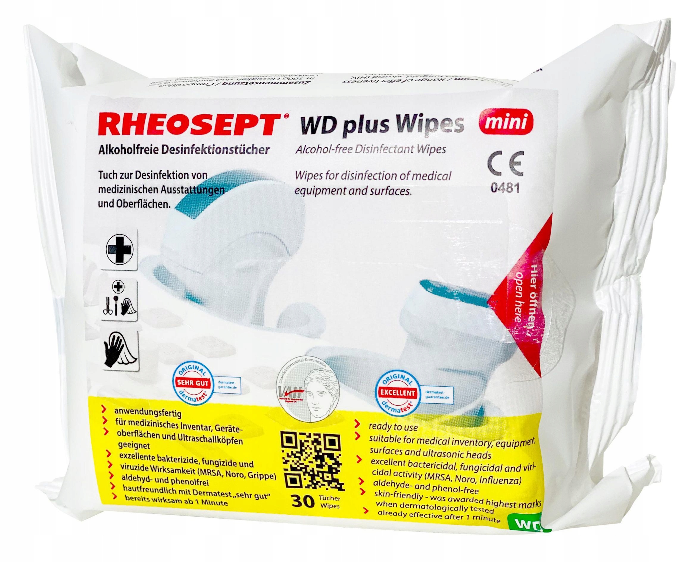 Rheosept Chusteczki Wd Plus Dezynfekujące 30 Szt