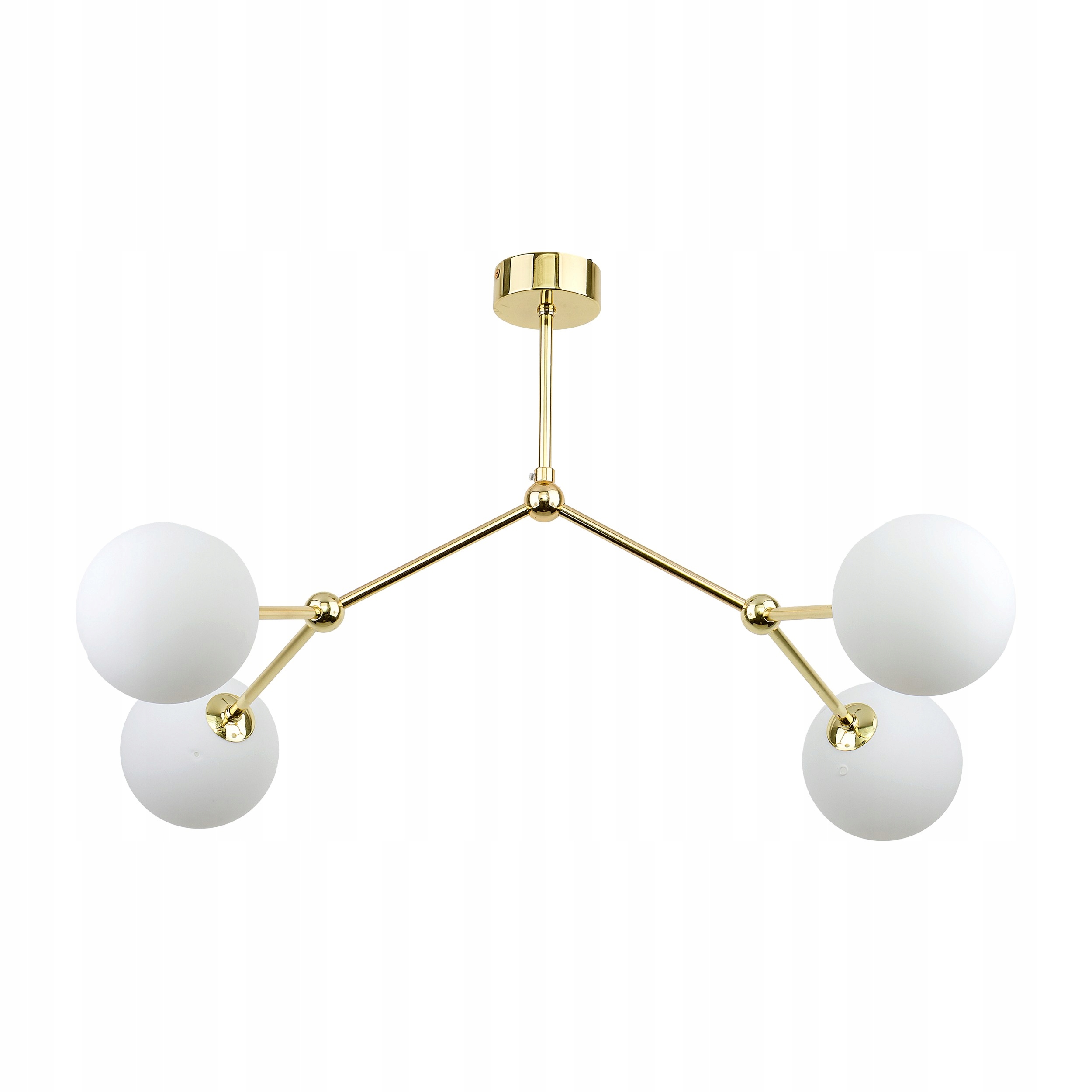 Závěsná lampa Tk Lighting Fairy zlatá lesklá stínidla kuličky bílé glamour