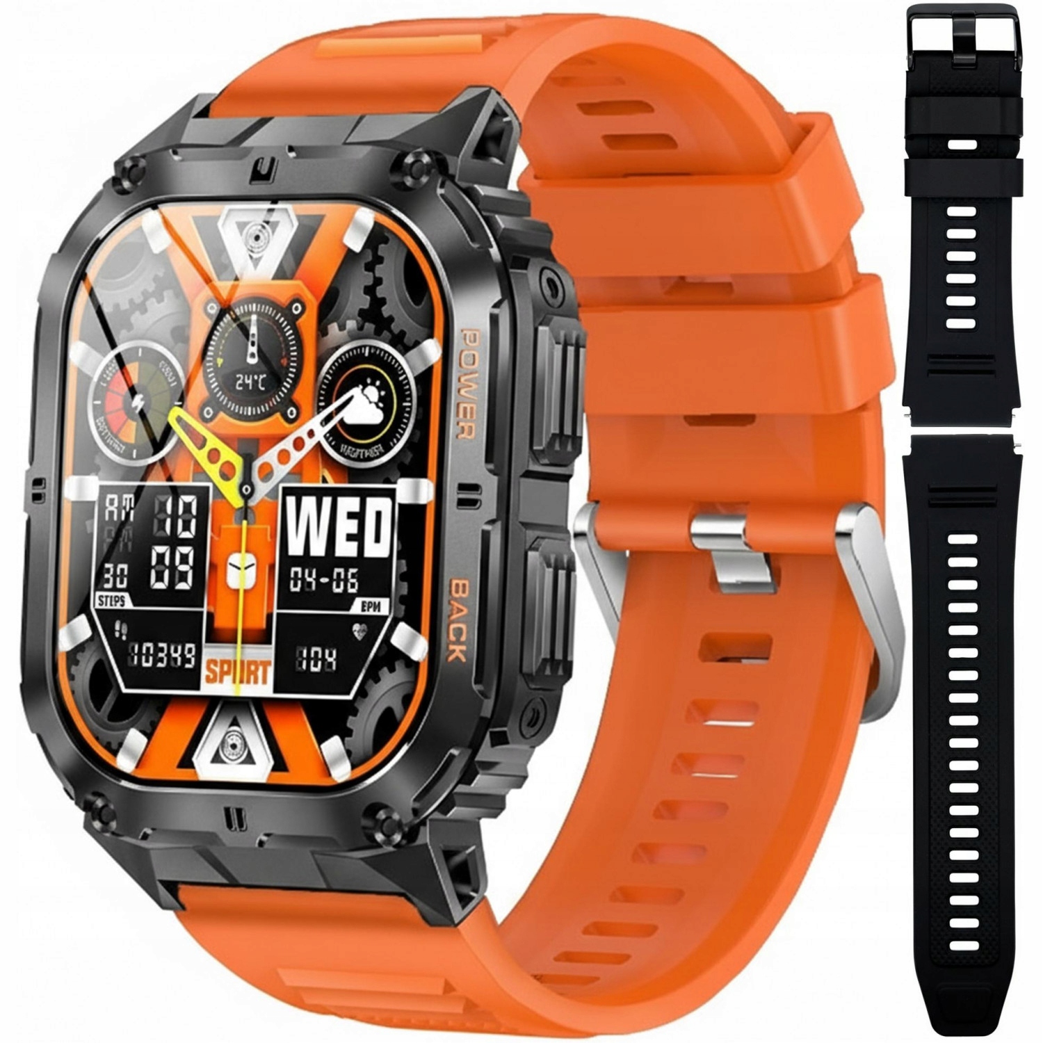 Pánské Chytré Hodinky Hagen HC97.24.538 oranžové