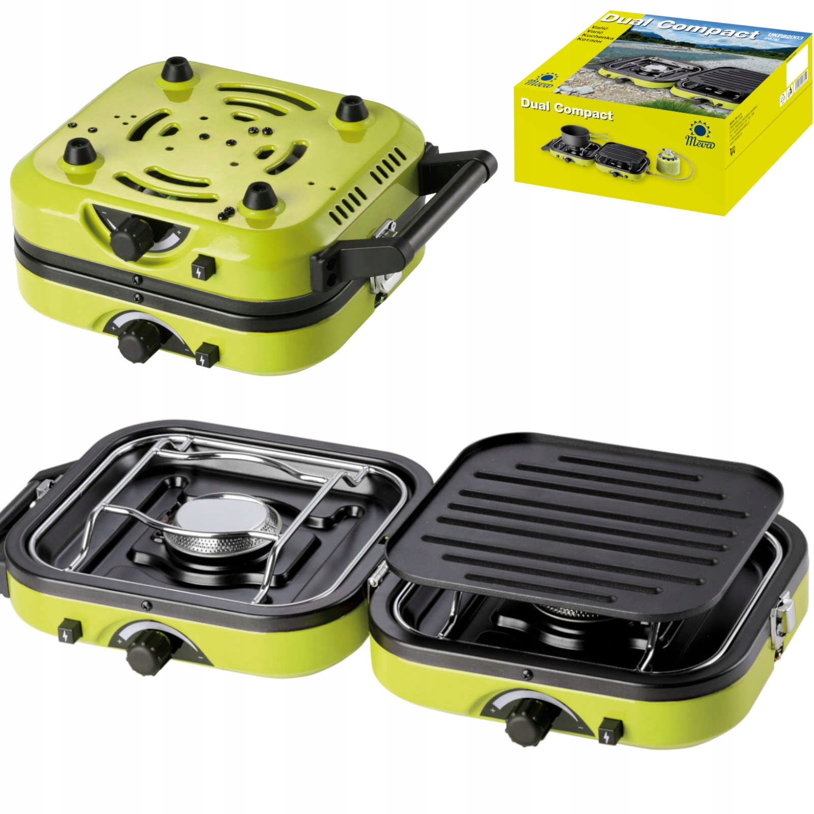 Turistický vařič na kempování dvojitý Dual Compact Grill