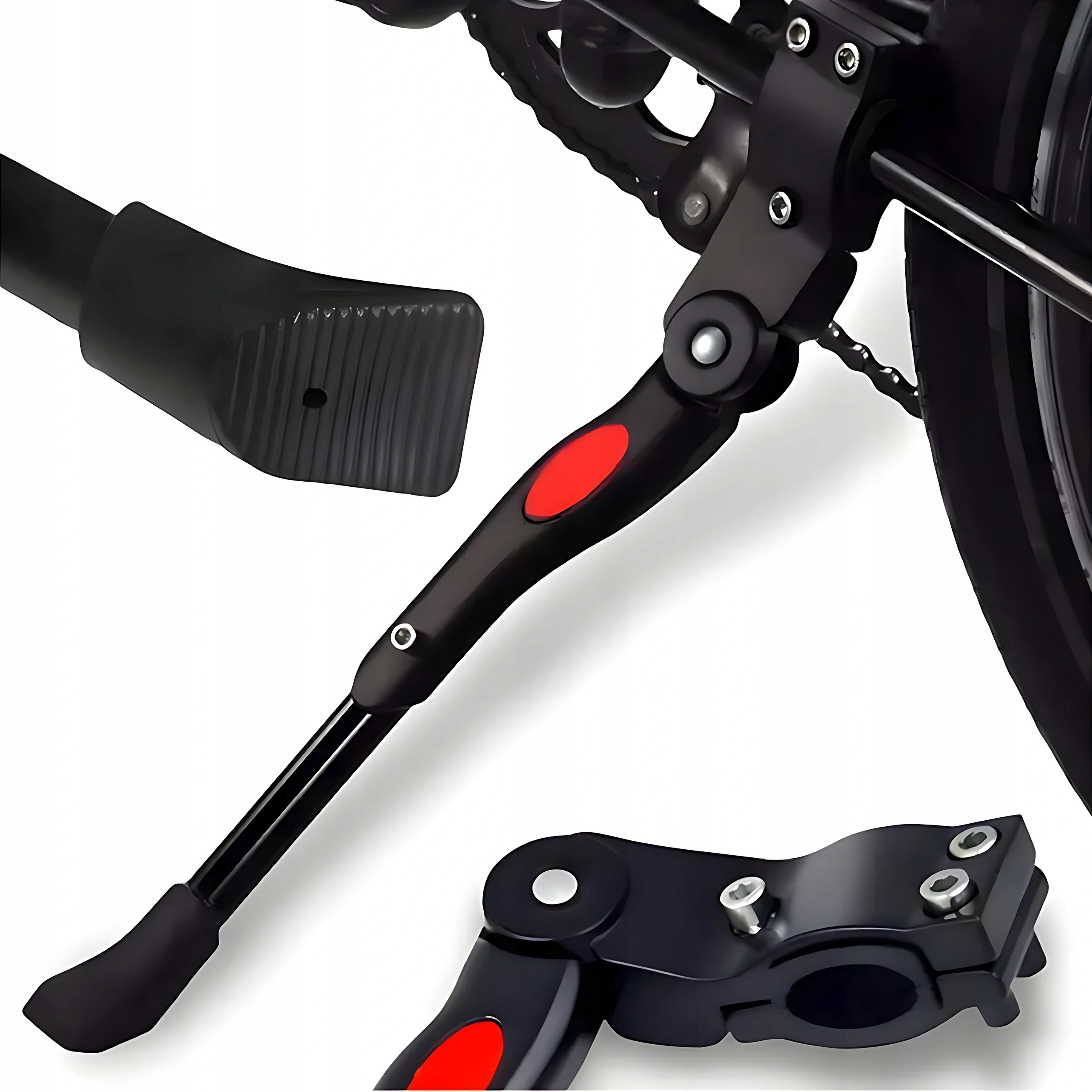 STOPKA PODPÓRKA NÓŻKA ROWEROWA BOCZNA BiL2 NA RAMĘ Z REGULACJĄ DO ROWERÓW