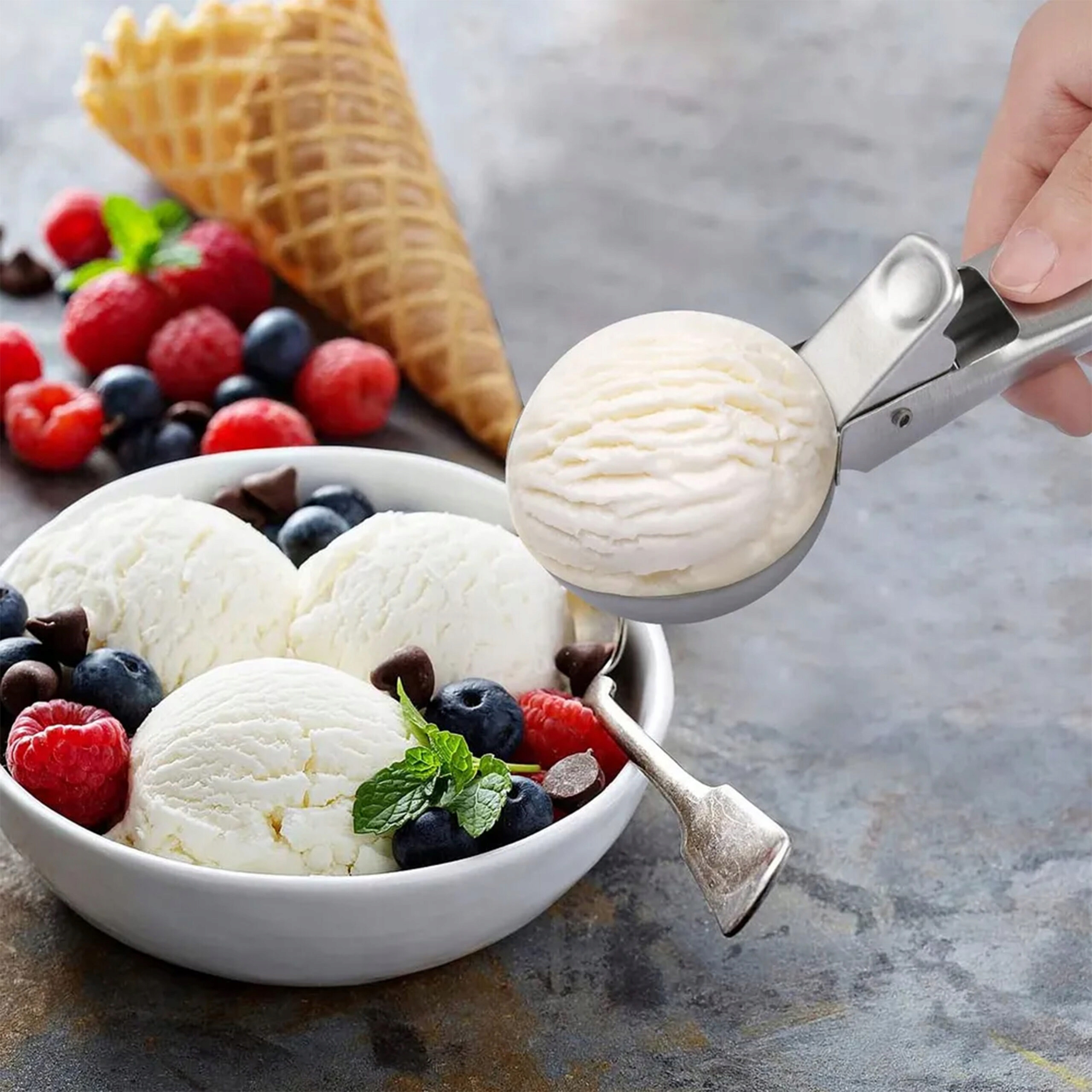 GAŁKOWNICA ŁYŻKA DO LODÓW DUŻA ZIEMNIAKÓW RYŻ Marka Vergionic