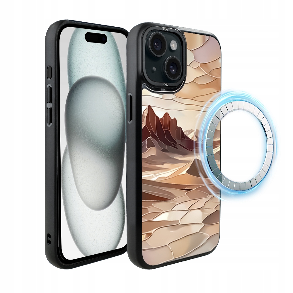 Pouzdro pro iPhone 15 Plus Ibizu DropGuard Matt s MagSafe, Pouštní klid