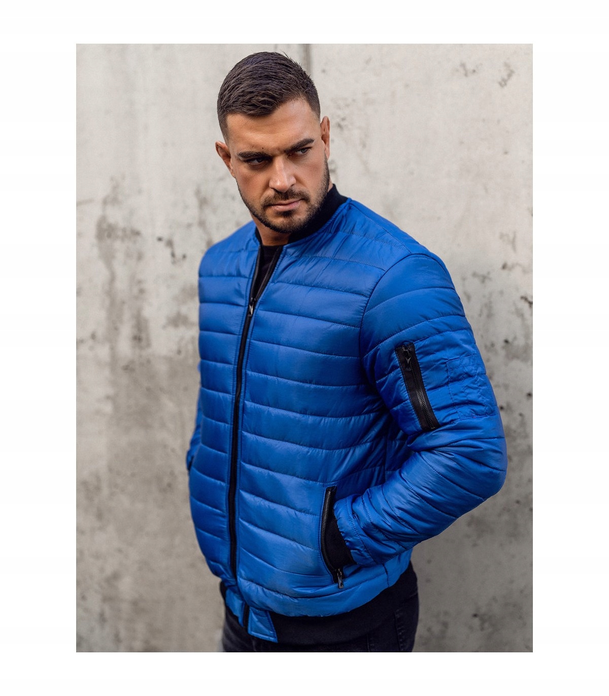 KURTKA WIOSENNA MĘSKA PRZEJŚCIOWA PUCHOWA BOMBERKA Marka inna