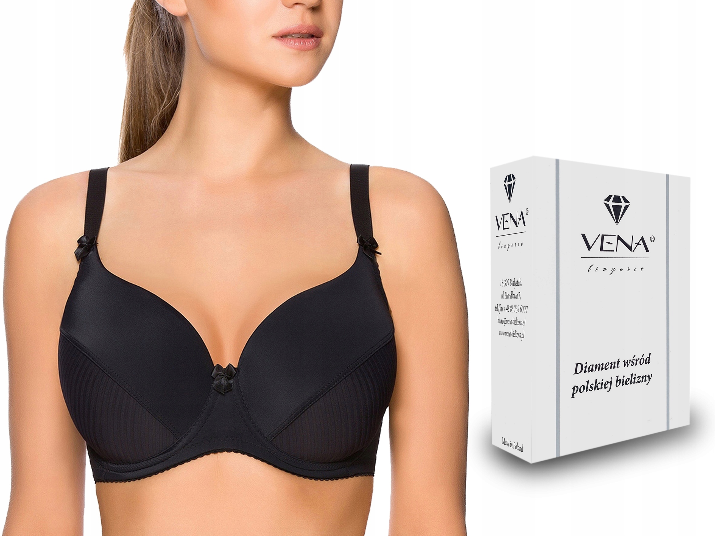 

Vena VB-11 Biustonosz , Fullcup , Czarny , 95B