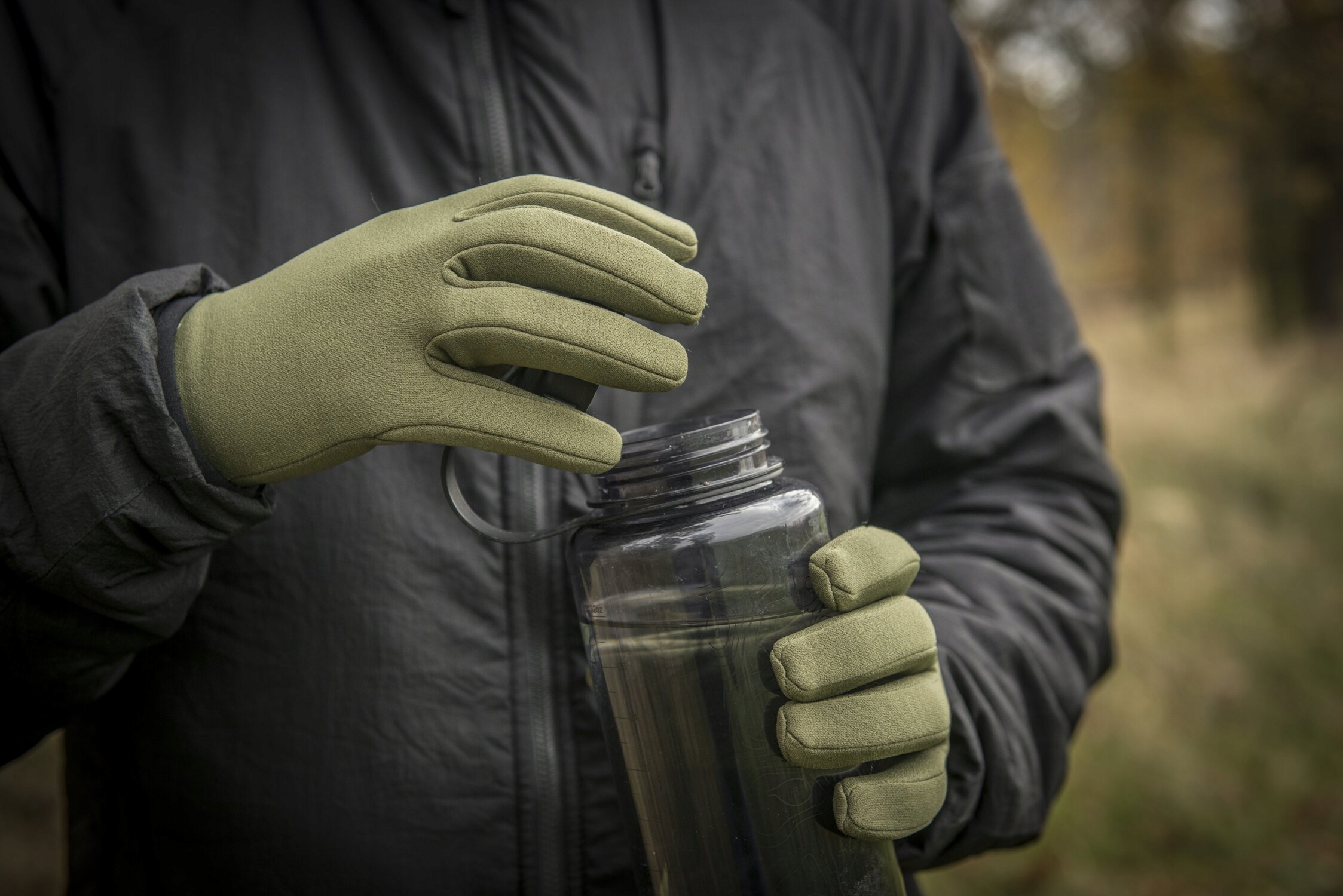 Ciepłe Rękawice Rękawiczki HELIKON Trekker Outback Zimowe Olive Green XL Rozmiar XL