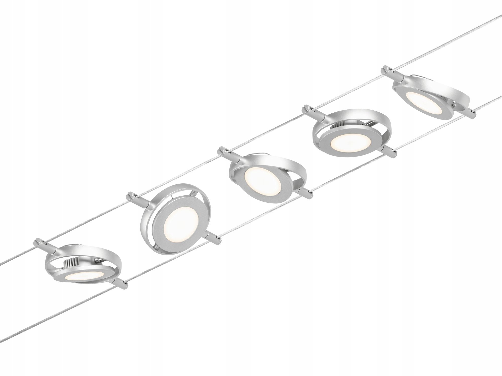 Luster na lanku, osvetlenie Roundmac 230V chróm Paulmann 94414 5xLED/4,5W