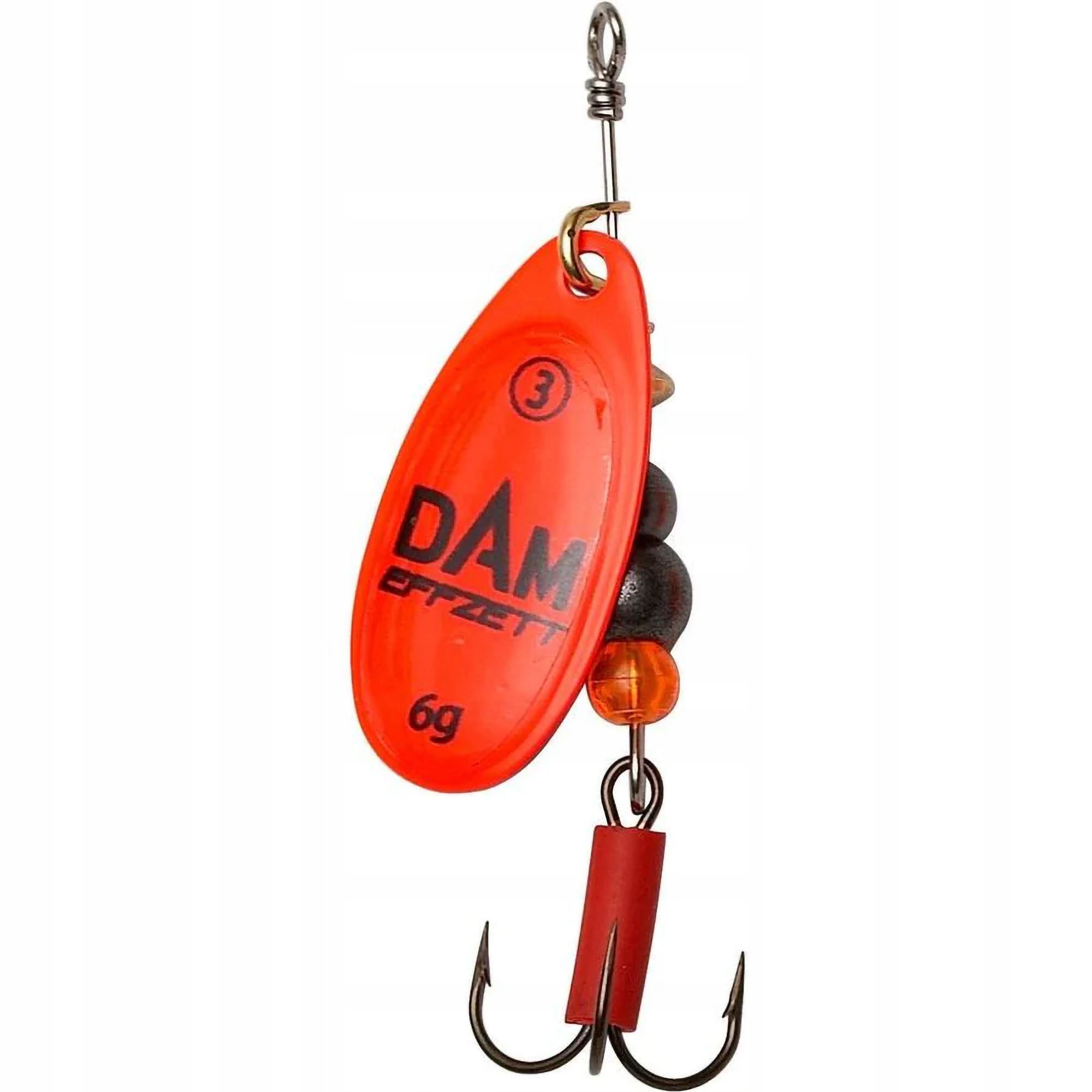 Błystka Obrotowa Dam Fluo Spinner 5 12g Sinking Red